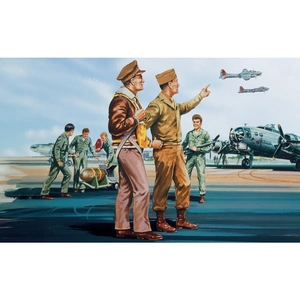 Airfix USAAF Personnel 1:76 Scale Plastic Model Kit - A00748V