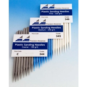 Albion Alloys Plastic Sanding Needles Various Grades - Assortment Pack Of 6 - 4444