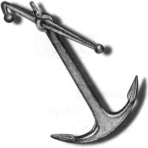 Amati Admiralty Anchor Iron and Brass - 20mm - 4020/20