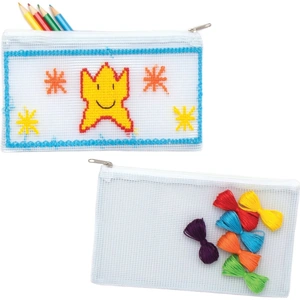 Baker Ross Pencil Case Cross Stitch Kits (Pack of 2)