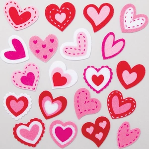 Baker Ross Heart Felt Stickers (Pack of 100) Stickers