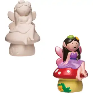 Baker Ross Fairy Ceramic Coin Banks (Box of 2) Decoration Craft Kits
