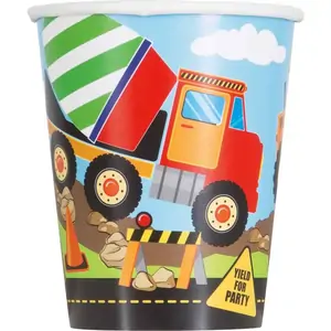 Baker Ross Construction Party Cups (Pack of 8) Party Tableware