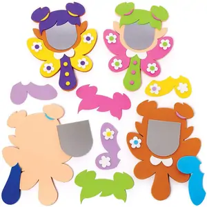Baker Ross Fairy Mirror Kits (Pack of 4) Craft Kits For Kids