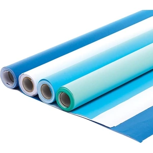 Baker Ross Winter Poster Display Rolls 7.5m x 76cm (Pack of 4 rolls) Drawing 4 assorted Winter colours - Blue, Ice Blue, Dark Blue & White