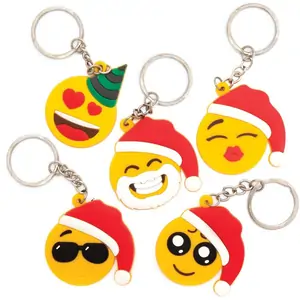 Baker Ross Christmas Funny Face Keyrings (Pack of 6) Christmas Crafts