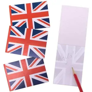 Baker Ross Union Jack Notepads (Pack of 12) Coronation Toys