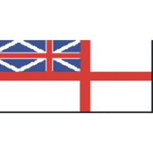 Becc Flags GB Historical White Ensign 1707 - 1801 Flag - 50mm - GB62D