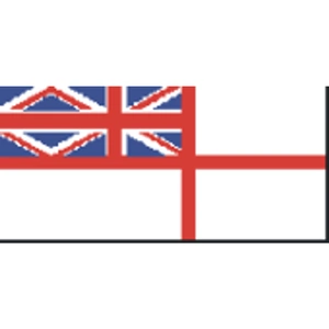 Becc Flags GB Historical White Ensign 1801 - 1864 Flag - 50mm - GB52D