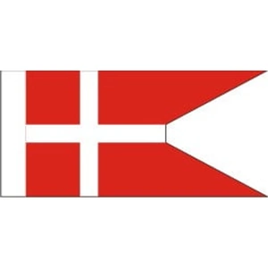 Becc Flags Denmark Naval Ensign Fabric Flag - 150mm - DK02H