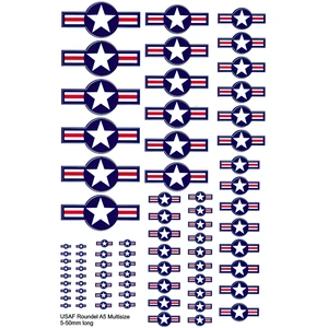 Becc Flags US Air Force Roundels - 1947 on - USAF Roundels 150mm Twin Pack - USAF01150