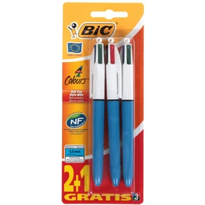 View product details for the Bic 4 Colours Original Pack of 2 plus 1 Free