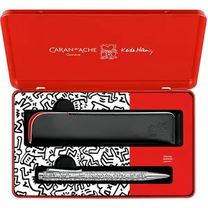 Caran d'Ache Caran d'Ache Set Ecridor Keith Haring Ballpoint Pen & Leather Case - Special Edition