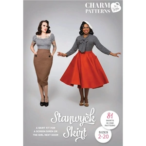 Charm Patterns Paper Sewing Pattern Stanwyck Skirt