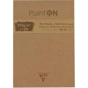 Clairefontaine Paint'On Assorted Pad 50 Sheets - 250gsm - 17.6 x 25cm