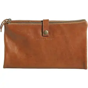 Clairefontaine Flying Spirit Leather Pencil Case Flat - Brown