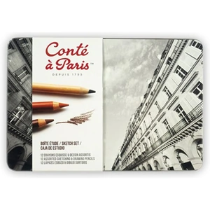 Conte a Paris Mixed Media Sketch Tin Set