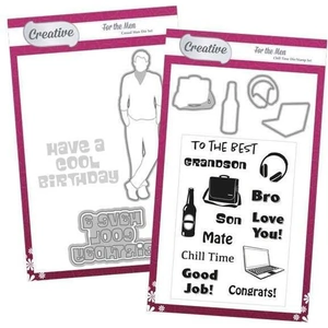 Craft Stash Creative For The Men Casual Man & Chill Time Die & Stamp Bundle