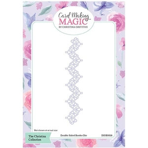 Craft Stash Card Making Magic Double Sided Border Die Lace 7in The Border Collection by Christina Griffiths