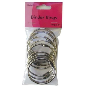 Craft Stash Crafts Too Binder Rings 2in | Set of 10
