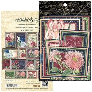 Craft Stash Graphic 45 Ephemera & Journaling Cards Blossom | Set of 32