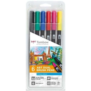 Craft Stash Tombow ABT Dual Brush Pen Primary Colours | Set of 6