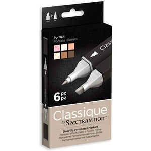 Craft Stash Spectrum Noir Classique Design Marker Pen Set Portrait | Set of 6