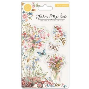 Craft Stash Craft Consortium Stamp Set Florals Set of 6 | Farm Meadow