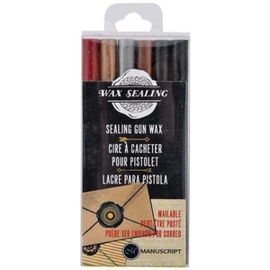 Craft Stash Manuscript Sealing Gun Wax Sticks Assorted Colours | Set of 6