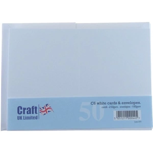 Craft UK C6 Whet Cards Envelopes-50'S