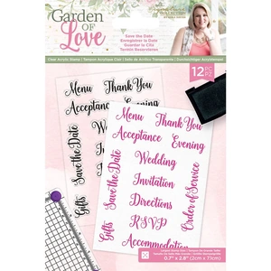 View product details for the Garden of Love - Acrylic Stamp - Save the Date