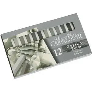 Cretacolor Hard Grey Pastels Set of 12