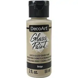 DecoArt Beige Glass Paint - 2Oz