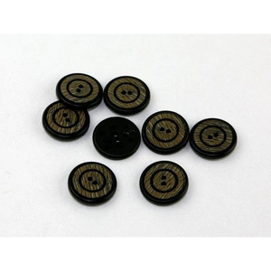Dill Wood Effect Buttons Black Brown