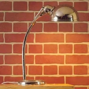 Dolls House Emporium 12V Silver Directional Half-domed Table Lamp for 12th Scale Dolls House
