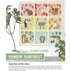 Elizabeth Hartman Quilting Pattern Rainbow Rainforest Quilt