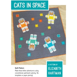 Elizabeth Hartman Quilting Pattern Cats In Space Quilt