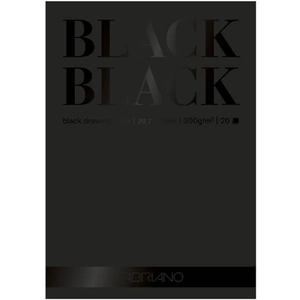 View product details for the Fabriano Black Black Drawing Paper Pad 20 sheets 300gsm A3
