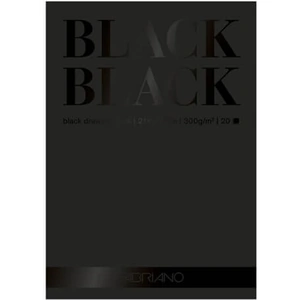 View product details for the Fabriano Black Black Drawing Paper Pad 20 sheets 300gsm A4