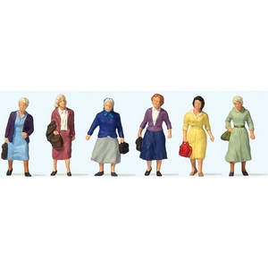Gaugemaster Female Travellers (6) British OO Scale Figure Set - PR73012