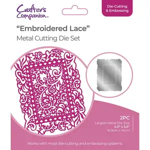 Gemini Delicate Lace Create-A-Card Die - Embroidered Lace