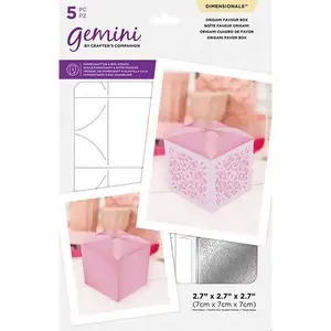 Gemini Dimensionals Die and Stencil - Origami Favour Box