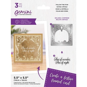 Gemini Christmas Frame Stamp and Die - Follow the Star