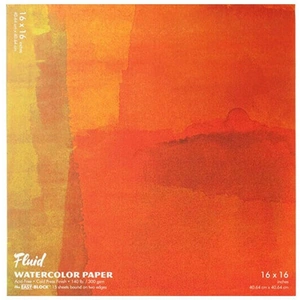 Global Fluid Watercolour Block Cold Pressed 300gsm 16 inch x 16 inch