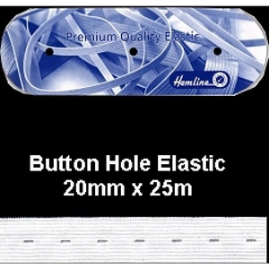 View product details for the Hemline Buttonhole Elastic