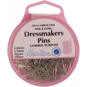 Hemline Steel Dressmaker Pins