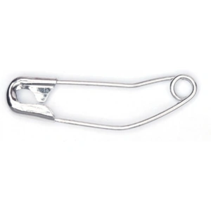 Hemline Curved Safety Pins Silver