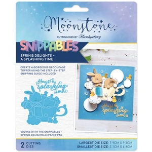 Hunkydory Moonstone Dies - Snippables Spring Delights - Splashing Time