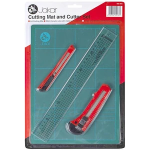 View product details for the Jakar Cutting Mat A4 and Cutter Set 4 Piece 7315