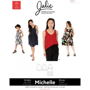 Jalie Paper Sewing Pattern 3911 Michelle Tanks & Dress